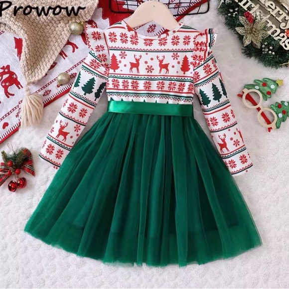 Festive Holiday Dress 2-3T - Picture 7 of 7